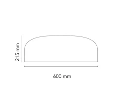 Applique ou plafonnier, Smithfield, blanc, Ø60cm, H21,5cm - Flos