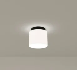 Applique ou plafonnier, Spark Single, noir et blanc, LED, dim, 3000K, 424 lm, Ø14cm, H13,6cm - LEDS C4