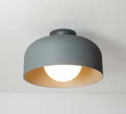 Applique ou plafonnier, Spotlight Volumes, B, gris avocat, Ø35cm, P23cm - A-N-D