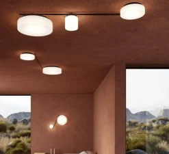 Applique ou plafonnier, Spark Single, noir et blanc, LED, dim, 3000K, 652 lm, Ø24cm, H7,6cm - LEDS C4