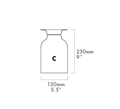 Applique ou plafonnier, Spotlight Volumes, C, gris avocat, Ø13cm, P23cm - A-N-D