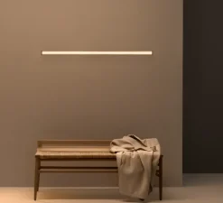 Applique ou plafonnier, Spa, 5975, beige, LED, dim, 2700K, 1510 lm, L121cm, H4,7cm - Vibia