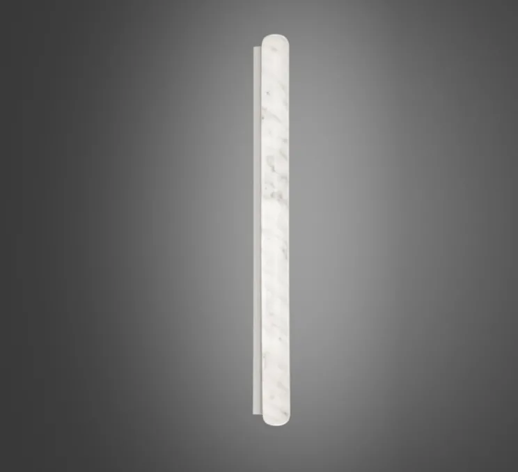 Applique ou plafonnier, Stiletto Shard, Marbre blanc, LED, dim, 2700K, lm, L6cm, H120cm - Slide