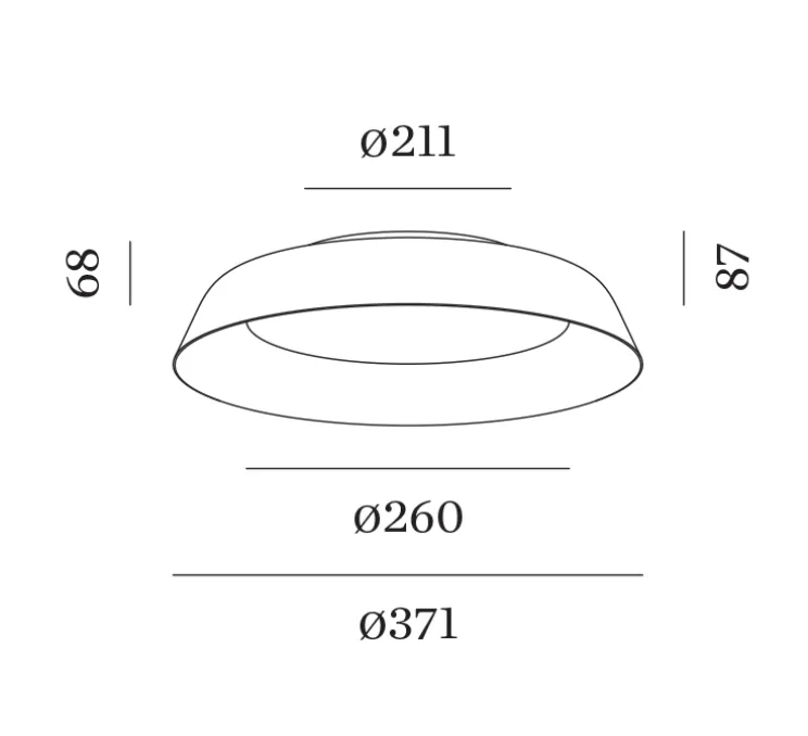Applique ou plafonnier, Towna 2.0, noir, IP44, LED, 2700K, 1090lm, Ø37,1cm, H8,7cm - Wever&Ducré