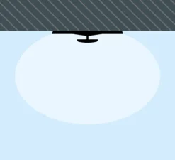 Applique ou plafonnier, Top 1160, blanc, LED, 2700K, 2880lm, Ø60cm, H10cm - Vibia