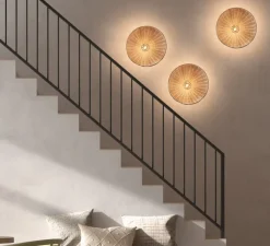 Applique ou plafonnier, Trenza, naturel, Ø40cm, H16cm - MDC