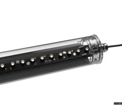 Applique ou plafonnier, Tubo, transparent, noir, IP67, LED, dim, 4000K, 5490 lm, L103,7cm, H8,5cm - O/M Light