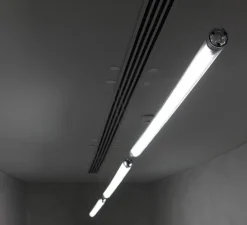 Applique ou plafonnier, Tubo 50 LED, blanc, transparent, On/Off, 4000K, 5850 lm, L178,2cm, ⌀5,1cm - O/M Light