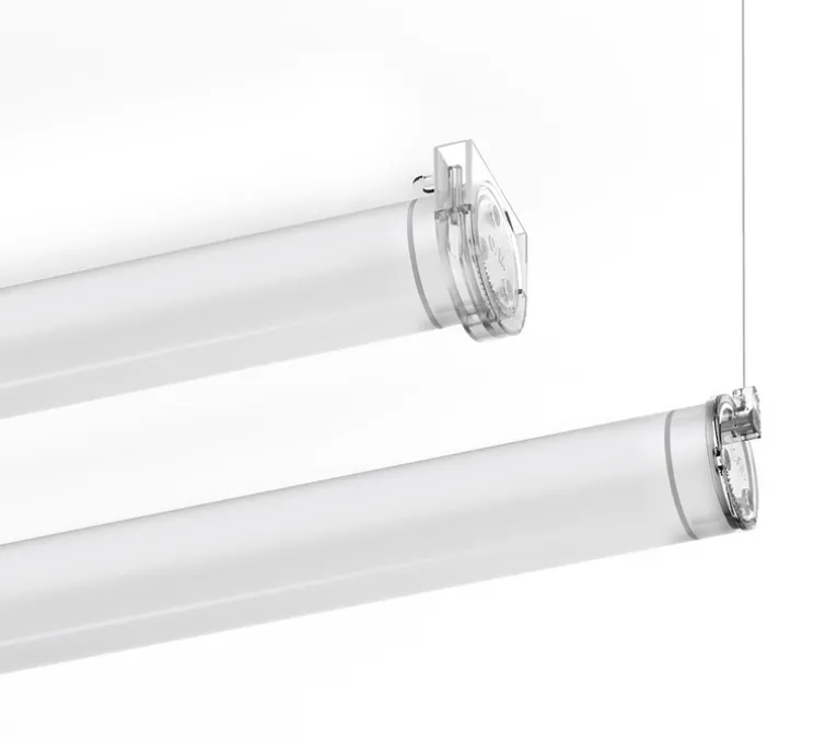 Applique ou plafonnier, Tubo 50 LED, blanc, transparent, On/Off, 4000K, 5850 lm, L178,2cm, ⌀5,1cm - O/M Light