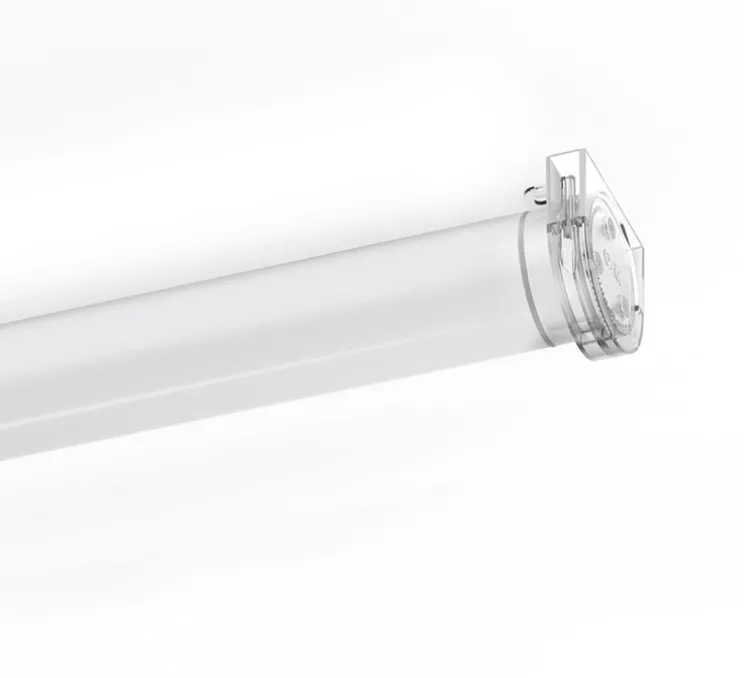 Applique ou plafonnier, Tubo 50 LED, blanc, transparent, IP67, dim, 2700K, 7160 lm, L231,2cm, H6,7cm - O/M Light