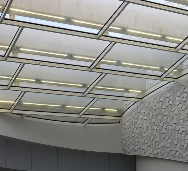 Applique ou plafonnier, Tubo 50 LED, blanc, transparent, IP67, dim, 2700K, 3580 lm, L119,2cm, H6,7cm - O/M Light