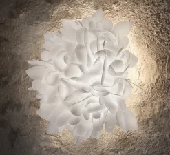 Applique ou plafonnier, Veli Medium Foliage, blanc, L55cm, H23cm - Slamp