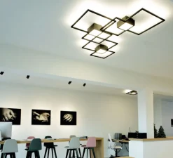 Applique ou plafonnier, Venn 2.0, variable coupure de phase, noir, LED, dim, 3000K, 580/3140 lm, L72,4cm, H9cm - Wever&Ducré