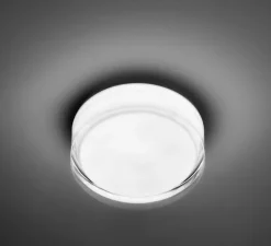 Applique ou plafonnier, Vetro, blanc, IP44, LED, 3000k, 1250 lm, Ø25,1cm, H9,5cm - LEDs C4