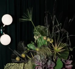 Applique ou plafonnier, Vine celling wall, Midnight chrome, LED, 3000K, lm, L15cm, H42cm - A-N-D