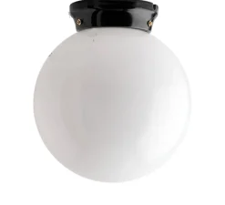 Applique, plafonnier, chaella, avec glass.L.008, blanc, Ø25cm, H31,5cm - Zangra