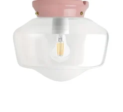 Applique, plafonnier, Chaella, avec glass.L.001, rose, L25cm, H23cm - Zangra