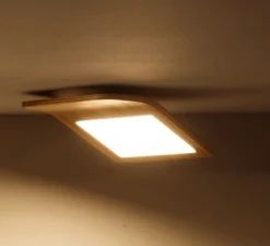 applique, Plafonnier LED, Butterfly, 02, chêne, 3000K, L23cm - TUNTO