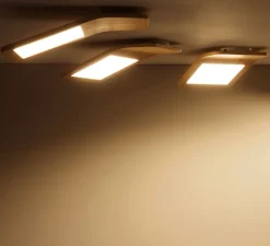 applique, Plafonnier LED, Butterfly, 02, chêne, 3000K, L23cm - TUNTO