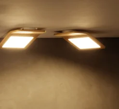 applique, Plafonnier LED, Butterfly, 02, chêne, 3000K, L23cm - TUNTO