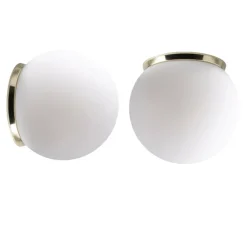 Applique, Plafonnier, Light.o.090, blanc, or, IP65, Ø20cm, H20cm - Zangra