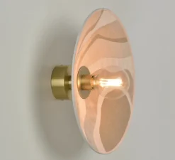 Applique, plafonnier, Sonia Laudet D40 , malachite sable, Ø40cm, H40cm - Market Set