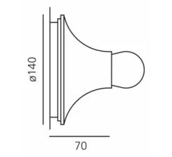 Applique, Plafonnier, Teti, transparent, Ø14cm, H7cm - Artemide
