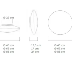 Applique, plafonnier, ZEN, blanc, Ø62cm, P17cm - Celine-Wright