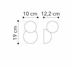 Applique plâtre, Vertbois, prêt à peindre, Suzanne, blanc, L10cm, H19cm - Nedgis