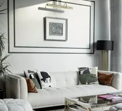 Applique pour tableau, Dublin, laiton satiné, L20cm, H13cm - Mullan Lighting