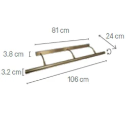 Applique pour tableaux, 5006, laiton poli, L106cm, H10cm - Manufacture