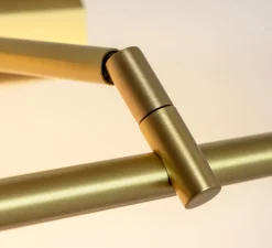 Applique pour tableaux, Airy L, laiton satiné, LED, dim, 2700K, 960 lm, L101,4cm, H4,4cm - CVL