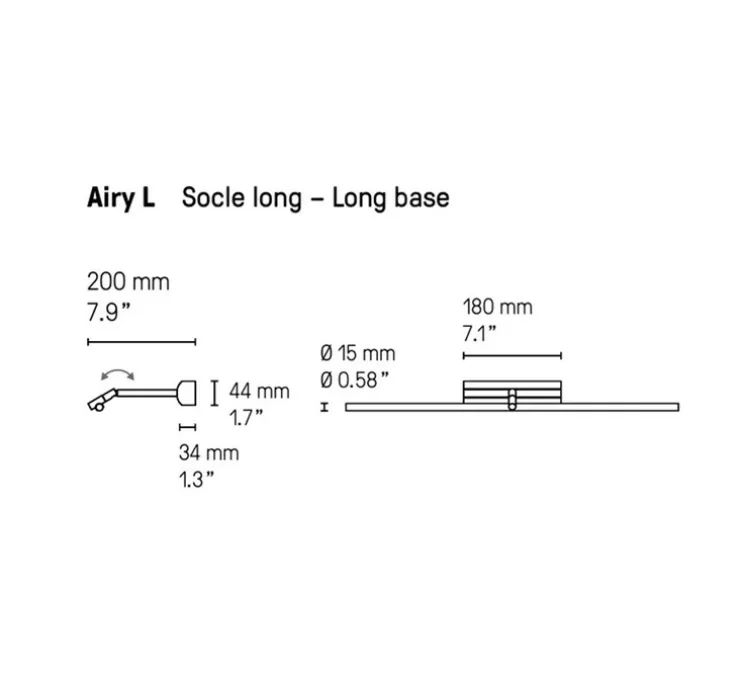 Applique pour tableaux, Airy L, laiton satiné, LED, dim, 2700K, 960 lm, L101,4cm, H4,4cm - CVL