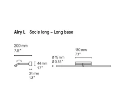 Applique pour tableaux, Airy L, cuivre satiné, LED, dim, 2700K, 960 lm, L101,4cm, H4,4cm - CVL