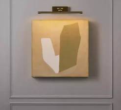 Applique pour tableaux, Goya 460 Led, laiton brossé, LED, 2700k, 821 lm, L46cm, H5,6cm - Astro