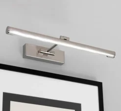 Applique pour tableaux, Goya 460 Led, nickel brossé, LED, dim, 2700k, 821 lm, L46cm, H5,6cm - Astro