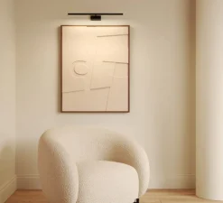 Applique pour tableaux, Mondrian 600, noir mat, LED, 2700K, 214 lm, L60cm, H5,5cm - Astro