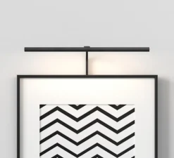 Applique pour tableaux, Mondrian 600 montée sur cadre, noir mat, LED, dim, 2700K, 214 lm, L60cm, H26,5cm - Astro