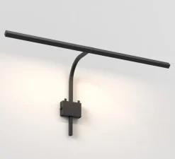 Applique pour tableaux, Mondrian 600 montée sur cadre, noir mat, LED, dim, 2700K, 214 lm, L60cm, H26,5cm - Astro