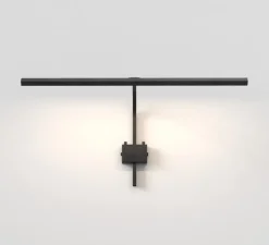 Applique pour tableaux, Mondrian 600 montée sur cadre, noir mat, LED, dim, 2700K, 214 lm, L60cm, H26,5cm - Astro