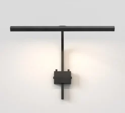 Applique pour tableaux, Mondrian 400 montée sur cadre, noir mat, LED, dim, 2700K, 127 lm, L40cm, H26,5cm - Astro
