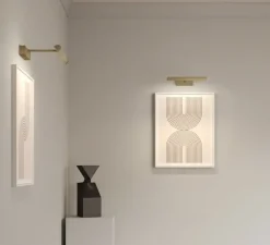 Applique pour tableaux, Renoir 350, laiton brossé, LED, dim, 2700K, 190 lm, L35cm, H5,5cm - Astro