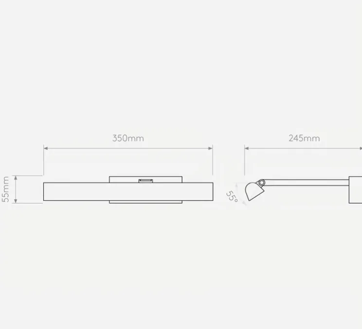 Applique pour tableaux, Renoir 350, bronze, LED, dim, 2700K, 190 lm, L35cm, H5,5cm - Astro