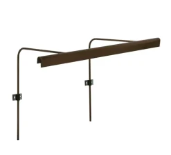 Applique pour tableaux, Wallace 45, bronze, LED, dim, 2700K, 464 lm, L47,3cm, H30,6cm - John Cullen