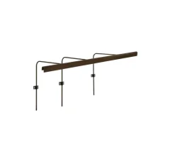 Applique pour tableaux, Wallace 90, bronze, LED, dim, 2700K, 927 lm, L95,3cm, H25,6cm - John Cullen