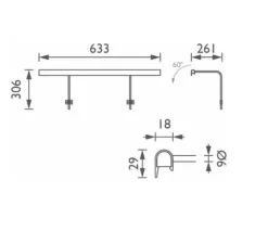 Applique pour tableaux, Wallace 60, laiton, LED, dim, 2700K, 618 lm, L63,3cm, H30,6cm - John Cullen