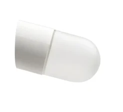 Applique, salle de bain, Light.O.005, avec glass010, blanc, IP54, ø8,5cm, H9,5cm - Zangra