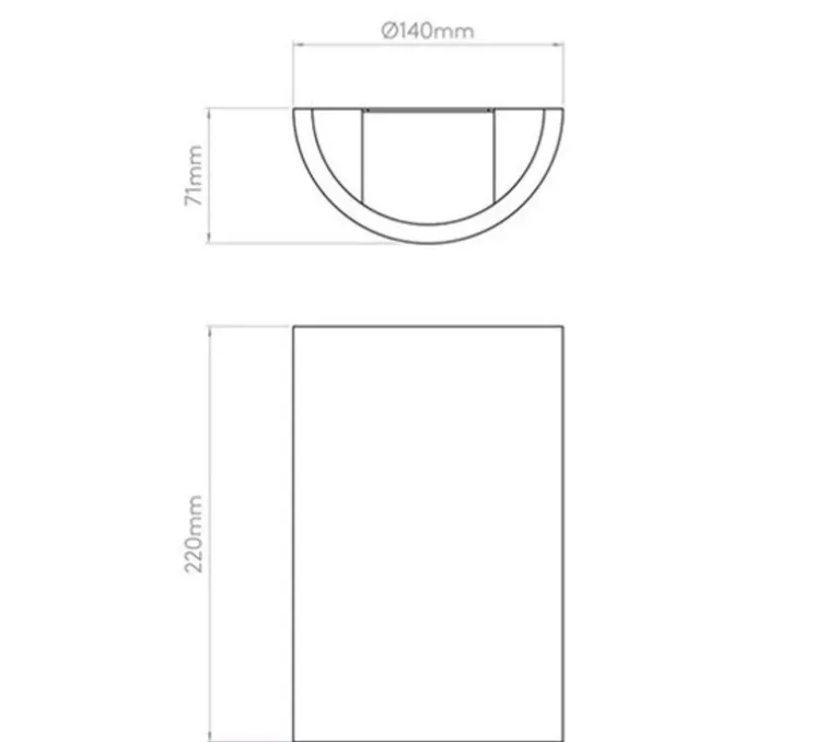 Applique, Serifos 220, plâtre, blanc, LED, L14cm, H22cm - Astro