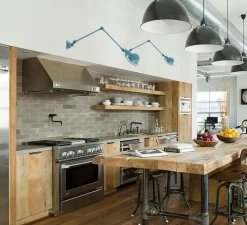 Applique, Signal 2 bras, SI331,bleu pastel, L70cm, H30cm - Jieldé