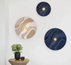 Applique, Sonia Laudet D60 , malachite sable, Ø60cm, H16cm - Market Set